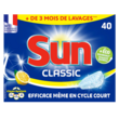 SUN Tablettes lave-vaisselle classic citron 40 pastilles