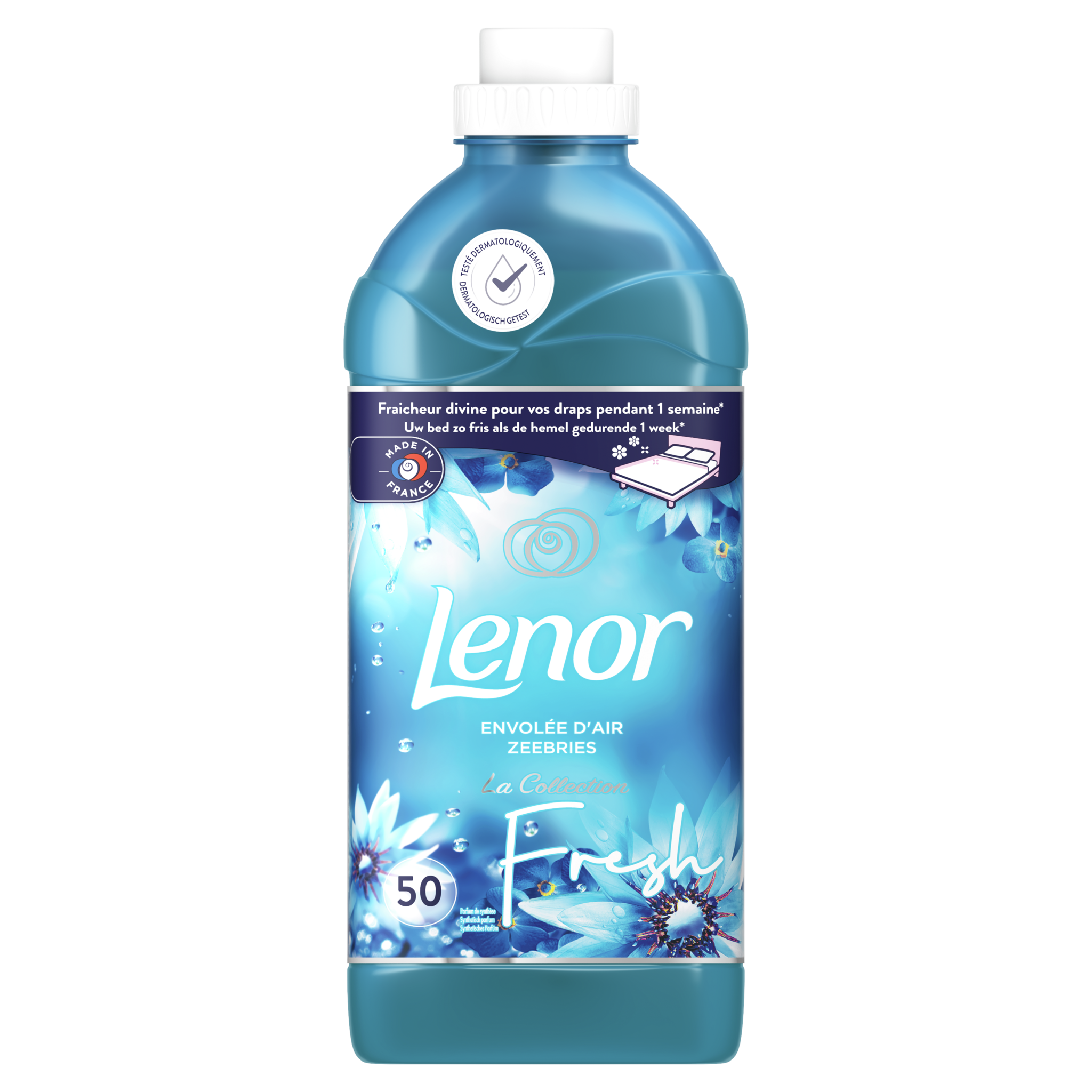LENOR Adoucissant liquide envolée d'air frais 50 doses 1.15l pas