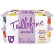TAILLEFINE Yaourt 0% MG aux fruits 16x125g