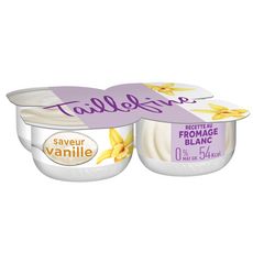 TAILLEFINE Fromage blanc 0% MG vanille 4x120g
