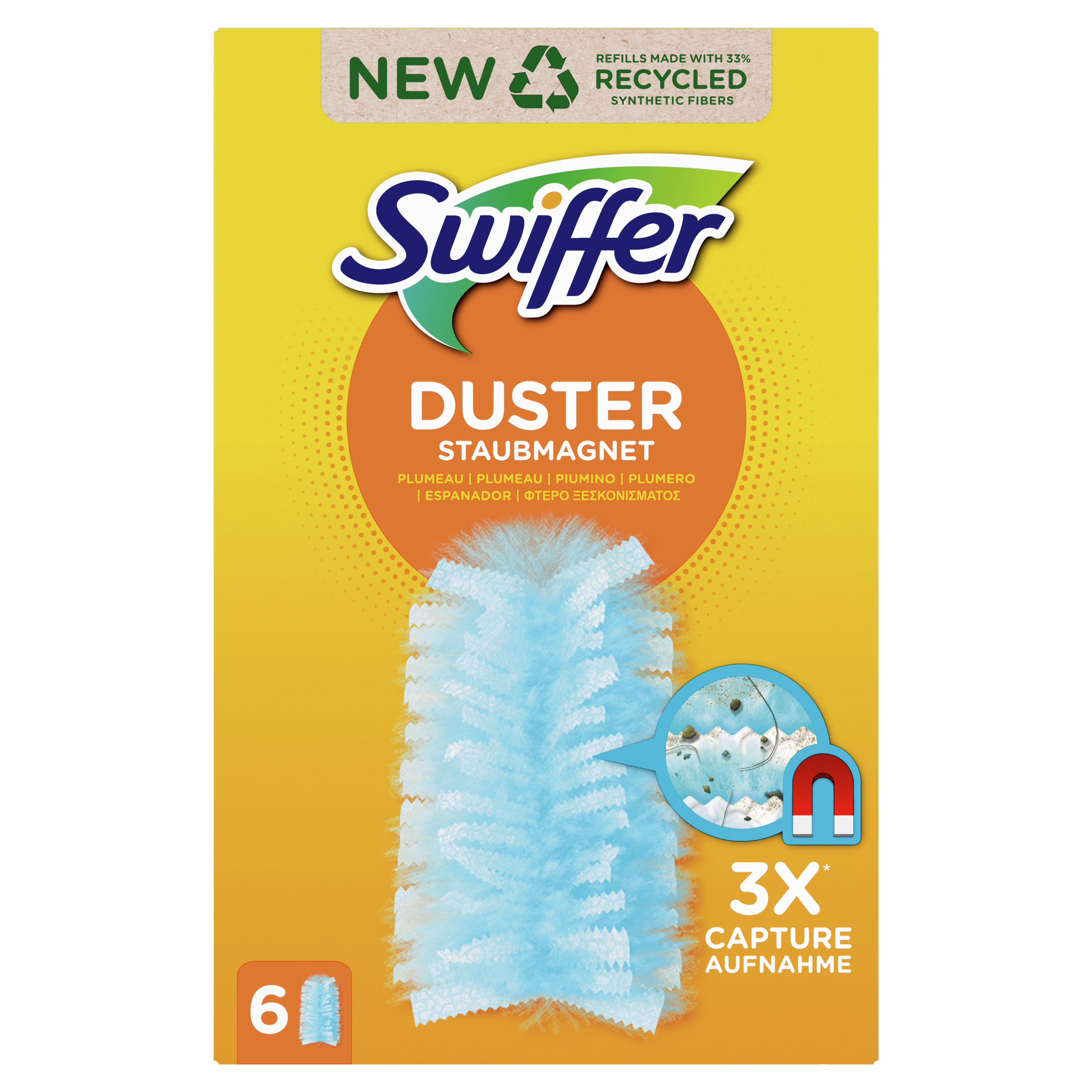 SWIFFER Duster recharge pour plumeau 6 pièces pas cher 