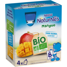 Nestle Naturnes Gourde Dessert A La Mangue Bio Des 8 Mois 4x90g Pas Cher A Prix Auchan