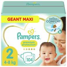 PAMPERS Premium Protection couches taille 2 4-8kg 104 couches