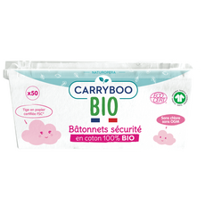 Carryboo Cotons Tiges Securite Bio Pour Bebe 50 Cotons Tiges Pas Cher A Prix Auchan