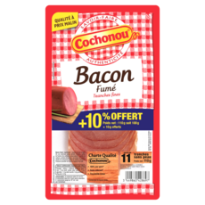 COCHONOU Bacon fumé au bois de hêtre 11 tranches 100g + 10% offert