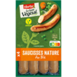 HERTA Le Bon Végétal Saucisses végétarienne nature au blé x4 200g