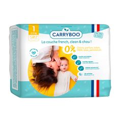 CARRYBOO Carryboo Couches dermo-sensitives taille 1 (2-5kg) 27 couches