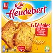 HEUDEBERT Biscottes 6 céréales, fabriqué en France 2x17 biscottes 300g