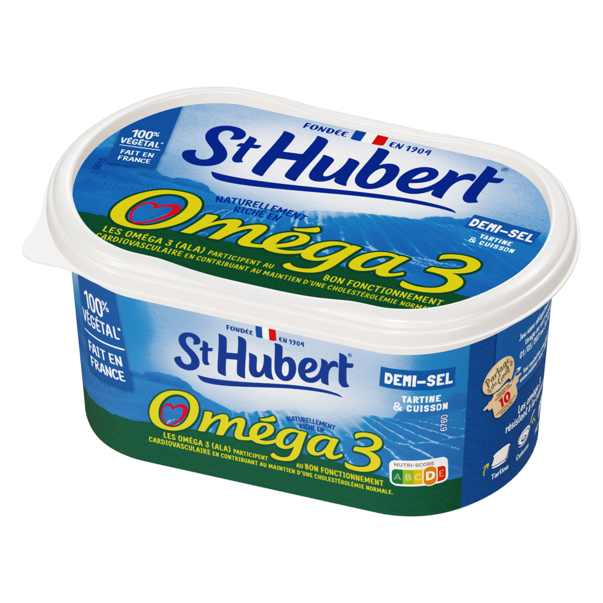 Composition De La Margarine St Hubert Omega 3 ST HUBERT Margarine oméga 3 demi sel 510g pas cher à prix Auchan | Hot