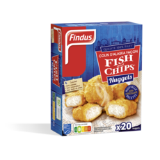FINDUS Nuggets fish and chips 490g