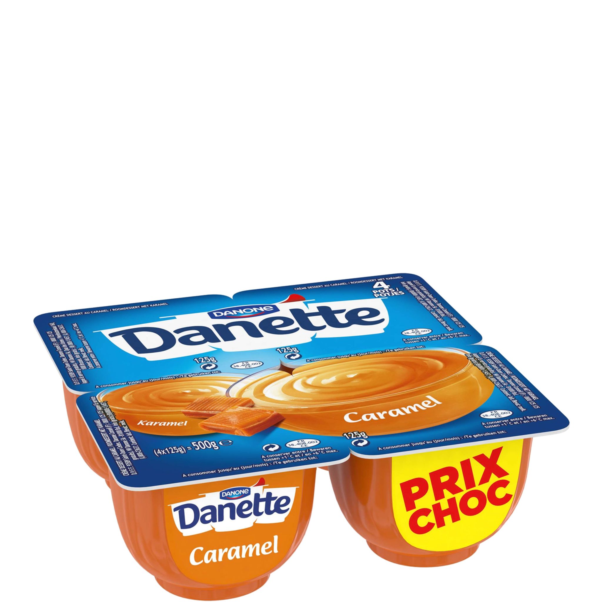 Achat / Vente Promotion Danette Caramel, Lot de 2 paquets de 4x125g