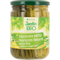 JARDIN BIO ETIC Haricots verts extra-fins au beurre en bocal 400g