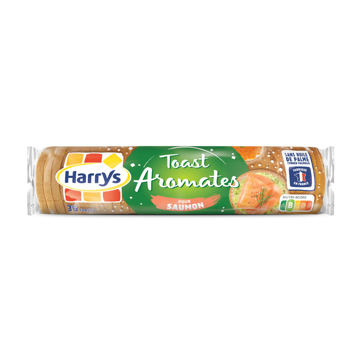HARRYS Toasts aux aromates pour saumon 36 toasts 280g