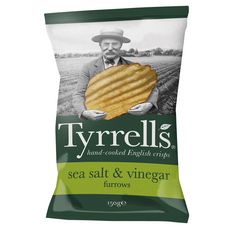 TYRRELL'S Chips saveur sel et vinaigre 150g