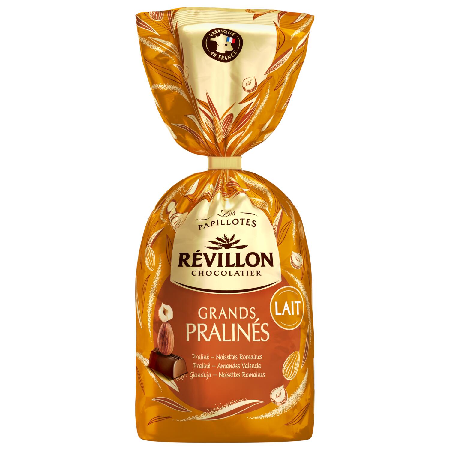 Sachet papillotes grands pralinés lait250g