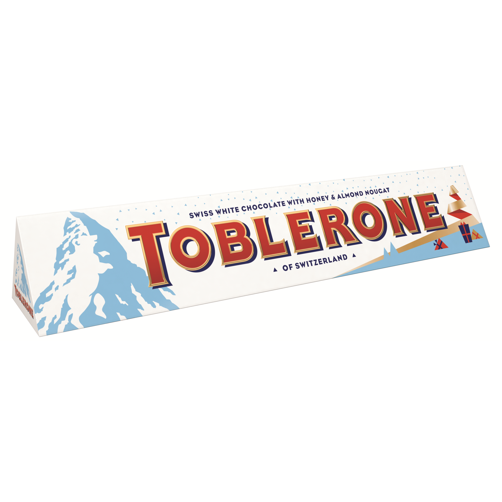 TOBLERONE Barre de chocolat au lait Suisse avec nougat au miel et aux  amandes 1 pièce 360g pas cher 