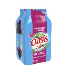 OASIS Boisson à l'eau de source aromatisée pomme cassis framboise 4x2L