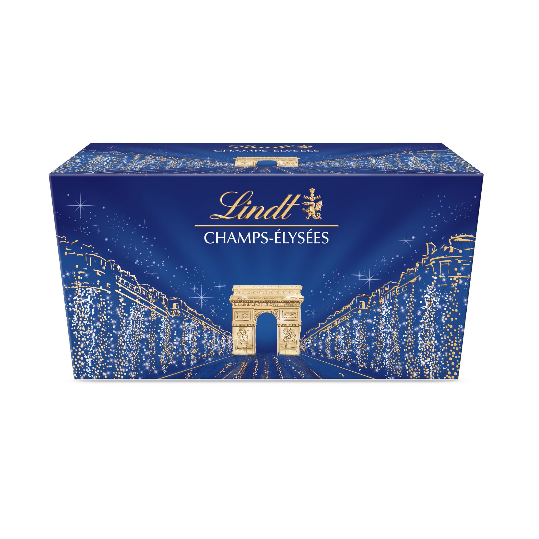 LINDT Champs-Elysées noir intense assortiment de chocolats noirs 40 pièces  395g pas cher 