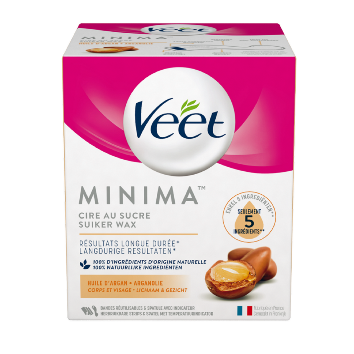 VEET Minima kit épilation corps visage huile d