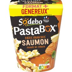 SODEBO Pasta Box Fusilli Saumon sans couverts 1 portion 300g