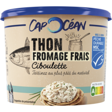 CAP OCEAN Rillettes de thon au fromage frais et ciboulette MSC 140g
