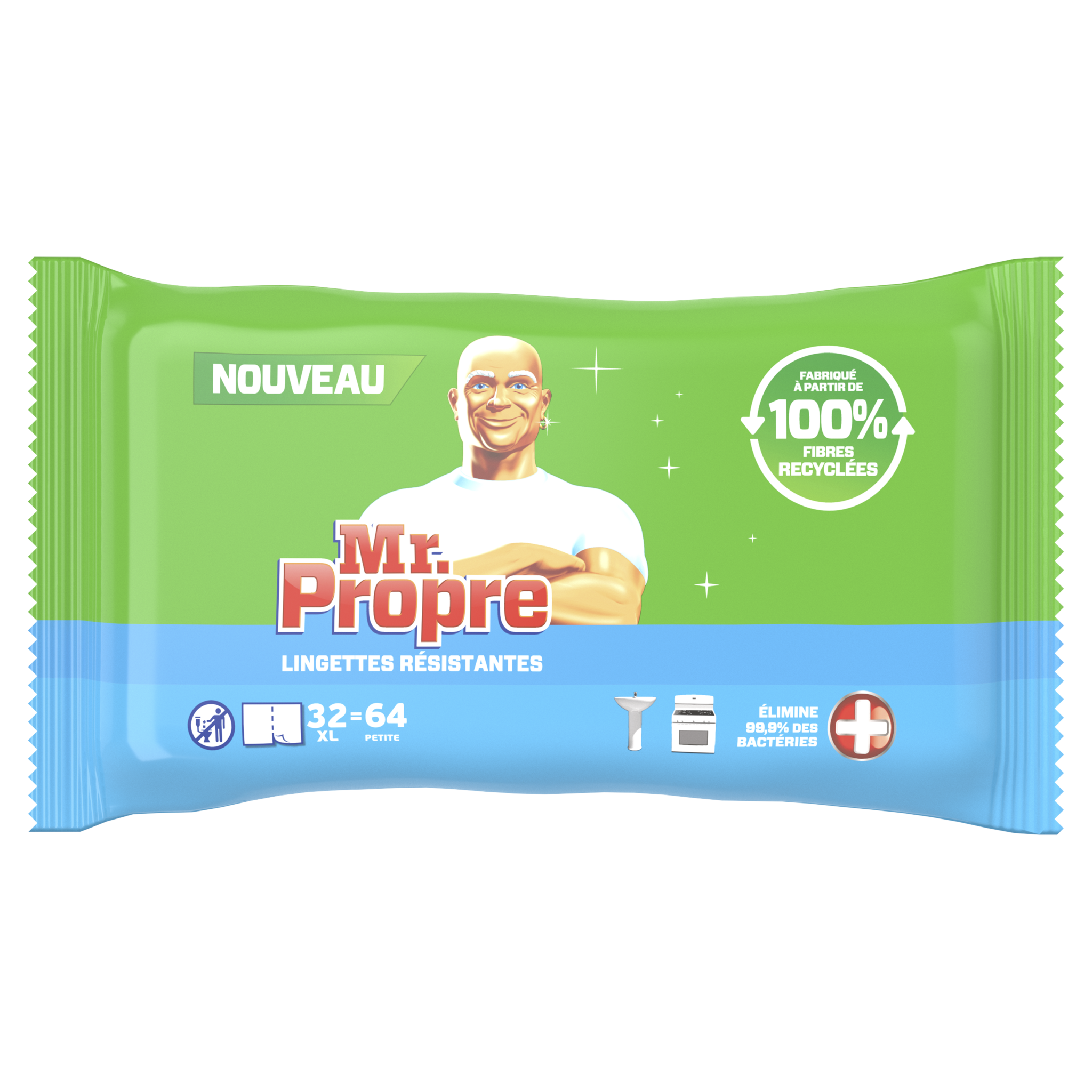 SANYTOL Lingettes désinfectantes biodégradables anti-allergènes 72 lingettes  pas cher 