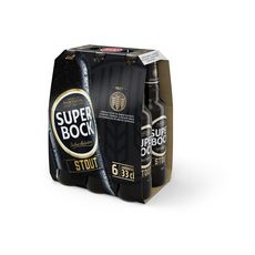 SUPER BOCK Bière brune portugaise Stout 5% bouteille 6x25cl