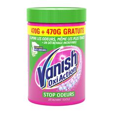 VANISH Oxi Action stop odeurs Détachant en poudre anti-odeurs 470g+470g offert