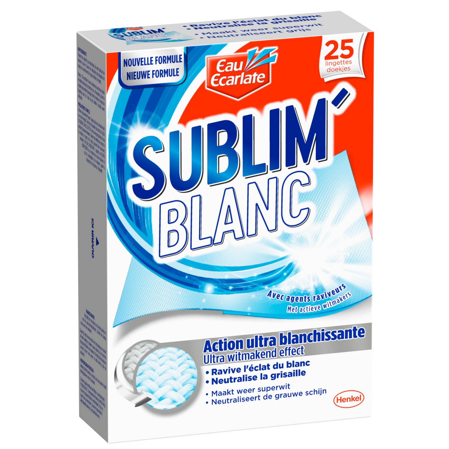 EAU ECARLATE Sublim' Blanc lingettes ultra blanchissante anti