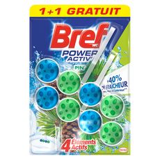 BREF WC Power Activ' Bloc WC parfum pin duopack 1+1 offert