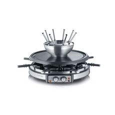 SEVERIN Combiné raclette fondue RG 9948 - Inox brossé