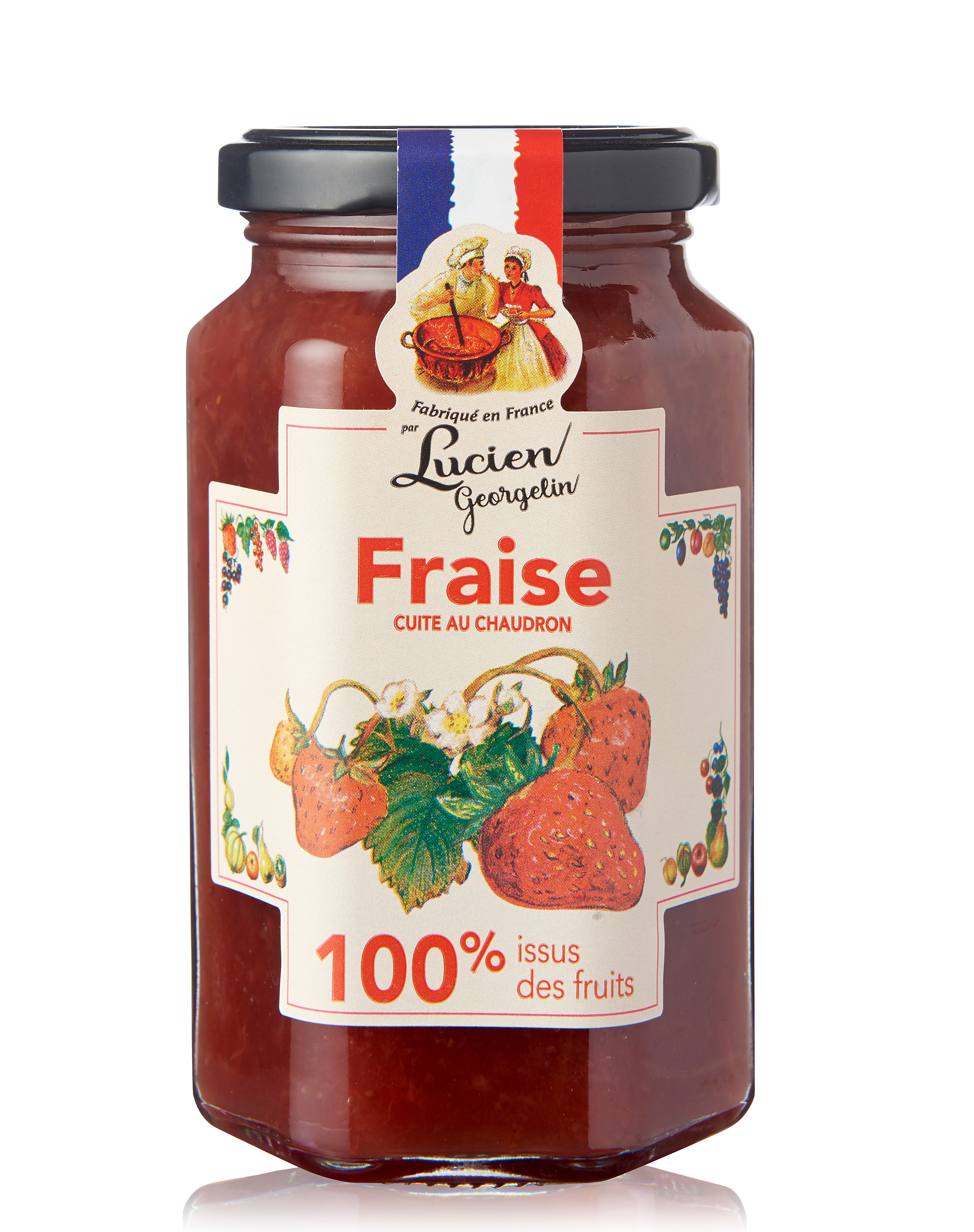 Contre étiquette - Confiture Fraise Bio