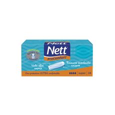 NETT ProComfort tampons voile sans applicateur super 24 tampons