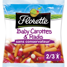 FLORETTE Baby carottes et radis 200g