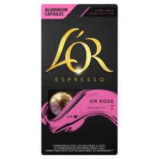 L'OR Capsules de café or rose compatibles Nespresso 10 capsules 52g