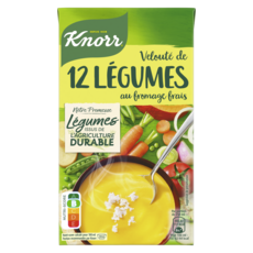 KNORR Velouté de 12 légumes au fromage frais fabriqué en Alsace 4 personnes 1l
