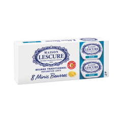 MAISON LESCURE Mini Beurre traditionnel maturation lente doux AOP 8x15g