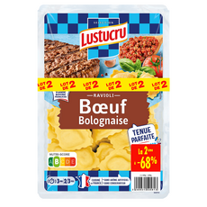LUSTUCRU Ravioli Bœuf Bolognaise 2-3 portions 300g