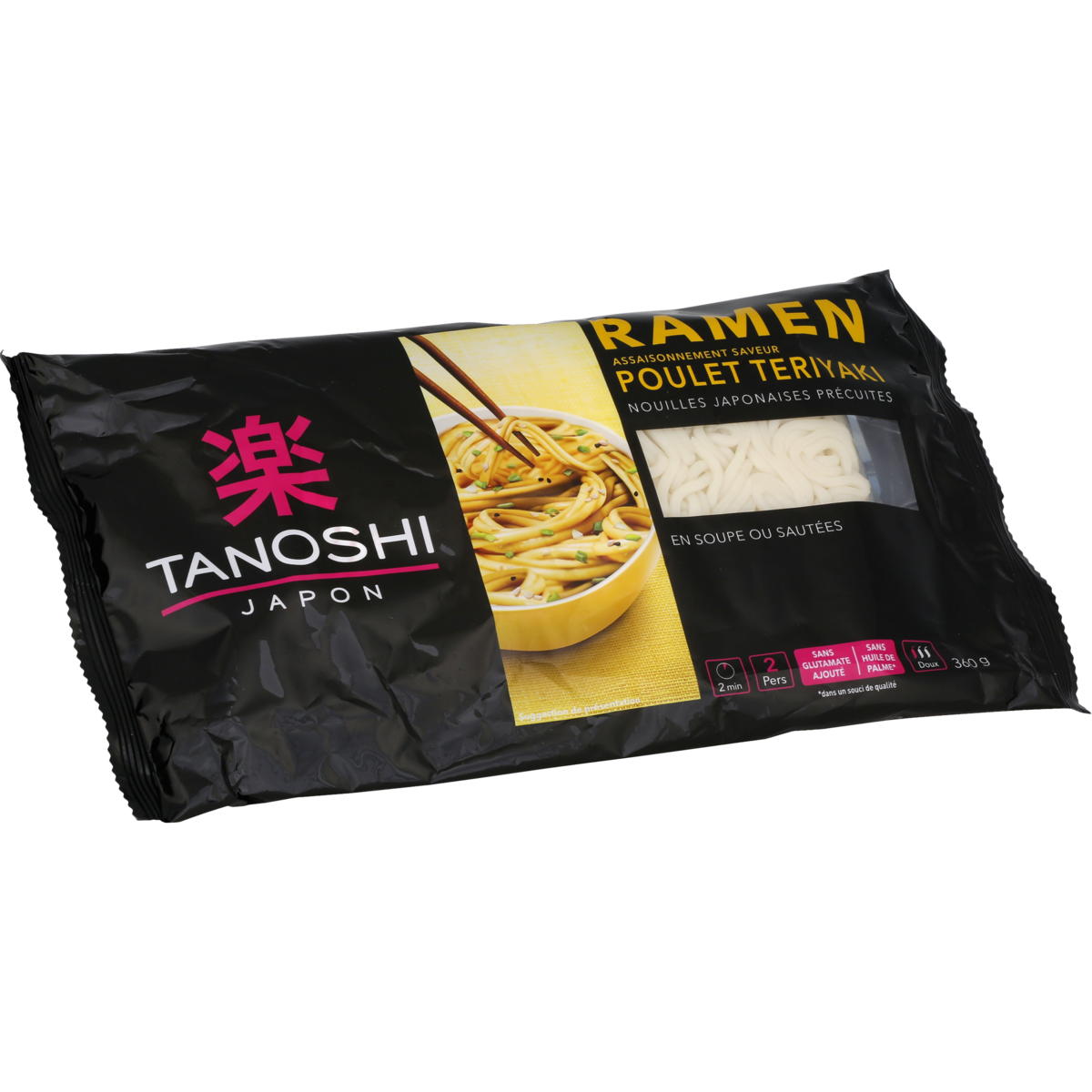 Tanoshi Ramen Nouilles Asiatiques Pr Cuites Saveur Poulet Teriyaki