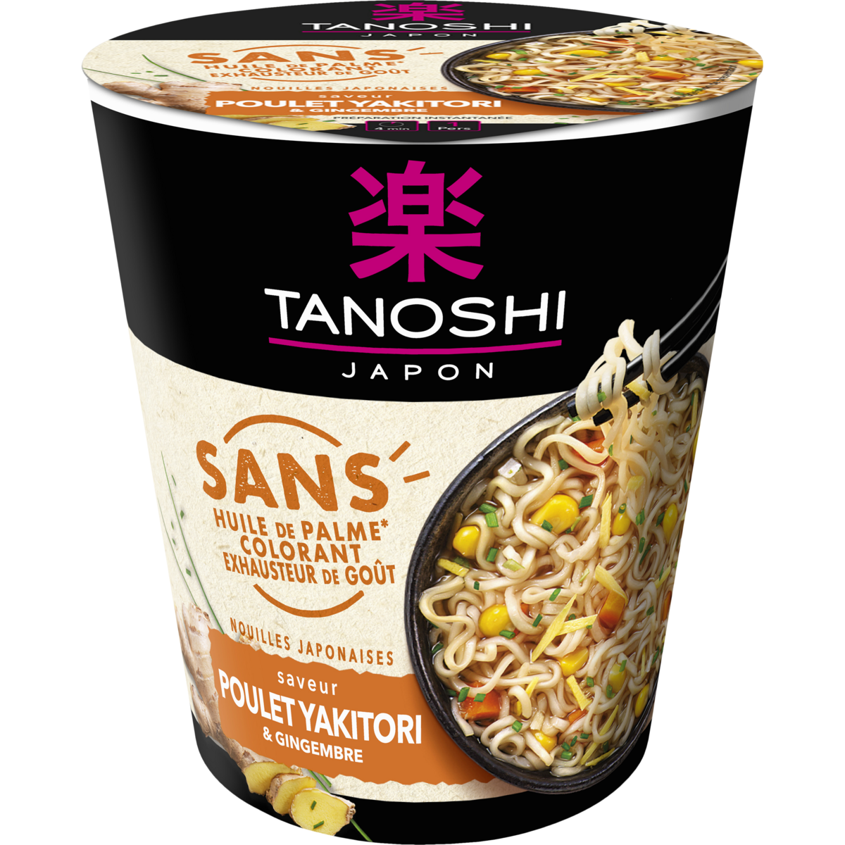 Tanoshi - Nouilles instantanées poulet teriyaki (65g)