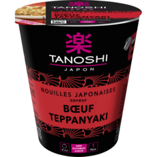 TANOSHI Nouilles japonnaises instantanées saveur bœuf teppanyaki 65g