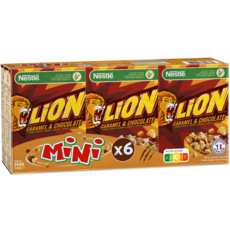 LION Mini Céréales au caramel et chocolat 6x40g