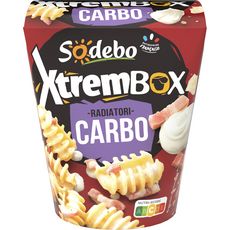 SODEBO Xtrem box pâtes radiatori à la carbonara sans couverts 1 part 400g