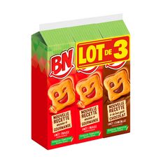 BN Biscuits fourrés panaché 2 paquets à la fraise +1 au chocolat 855g