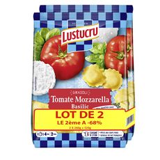 LUSTUCRU Girasoli cuisinés aux tomates mozzarella et basilic 2x260g dont 68% sur le 2ème 