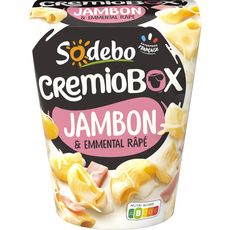 SODEBO Cremio Box Jambon Emmental sans couverts 1 portion 280g