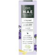 N.A.E Crème nuit nourrissante bio extrait de fleurs d'immortelle bleue et huile de tournesol 50ml