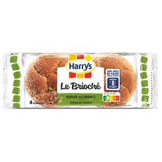 HARRYS Burger brioché aux graines 4 pièces 300g