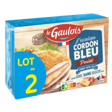 LE GAULOIS L'Escalope Cordon bleu de poulet 2x200g