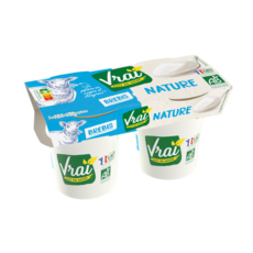 Vrai Yaourt Nature Bio Au Lait De Brebis 2x125g Pas Cher A Prix Auchan